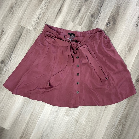 NWT Torrid Mini Challis Skirtall Mauve Size 1 - Picture 3 of 10